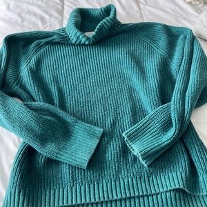 Teal chunky urban sweater